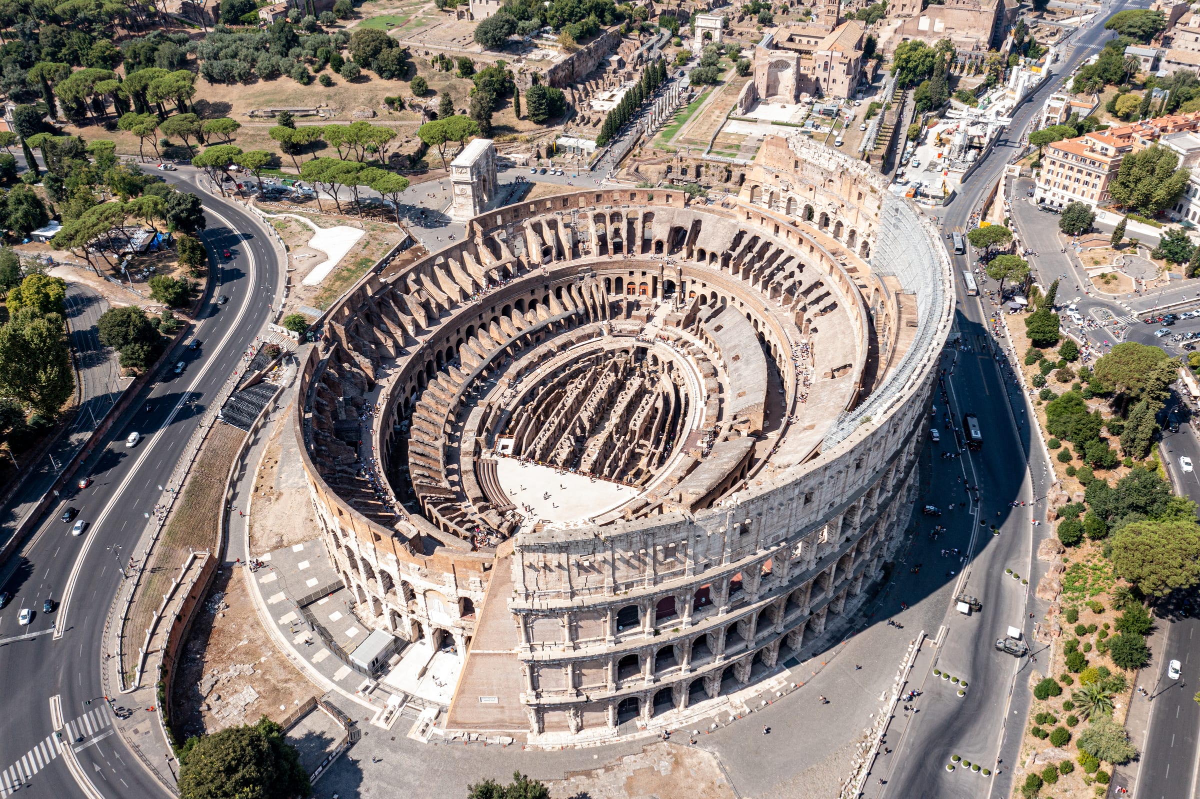 The Colosseum, Rome · aerial view · c. 80 AD