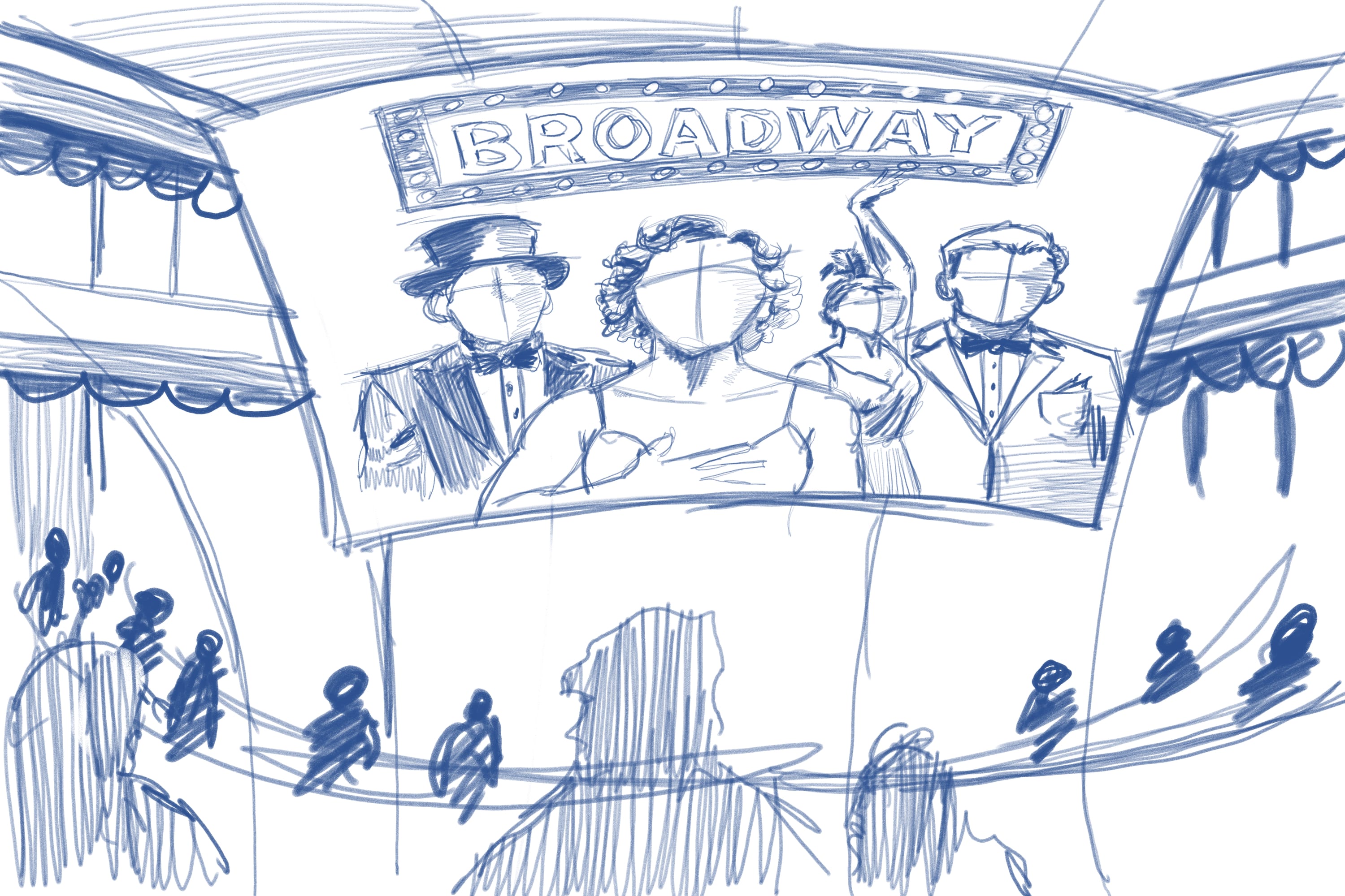 Cabaret stage · Broadway night